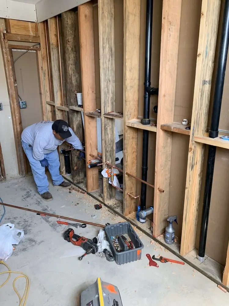 Commercial rough-in plumbing for Water Heater Replacement in Wrightsville